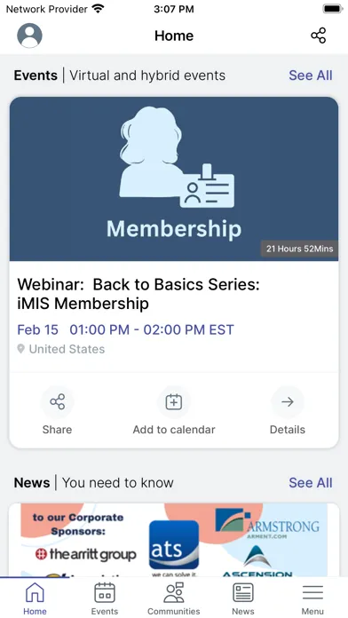iMIS Users Screenshots