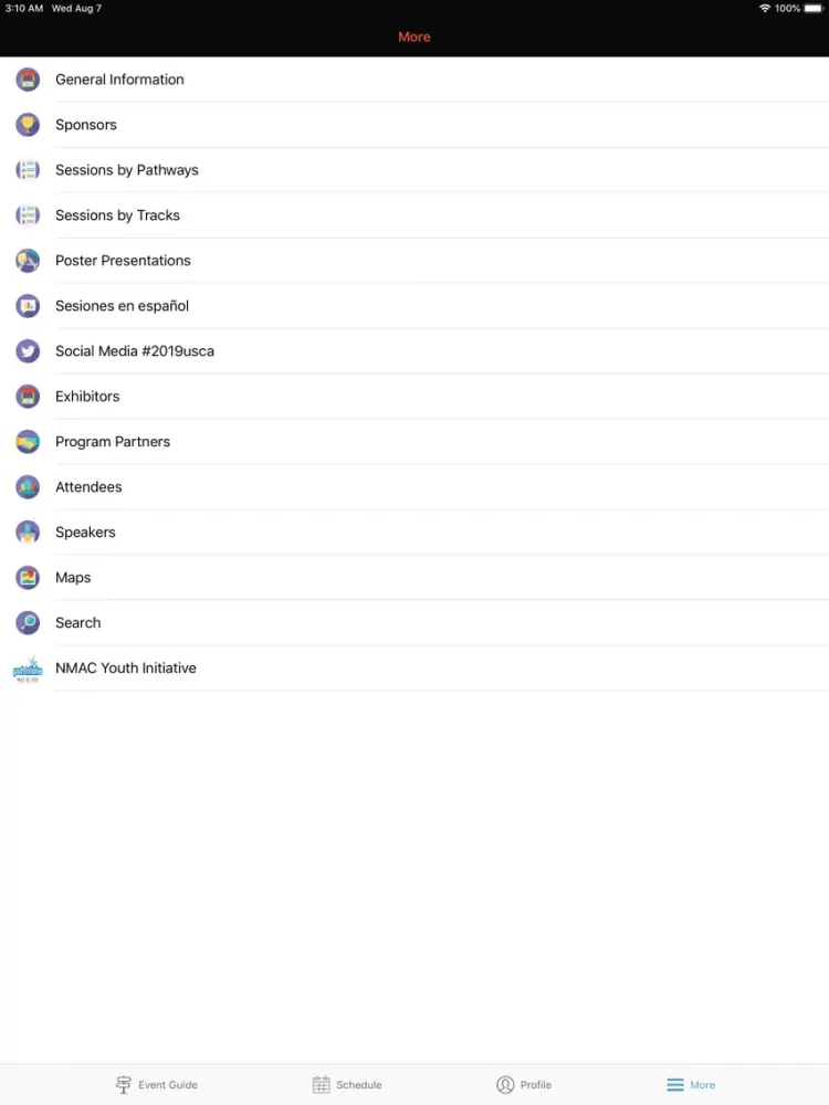 Tangkapan skrin 2019 USCA iPad 