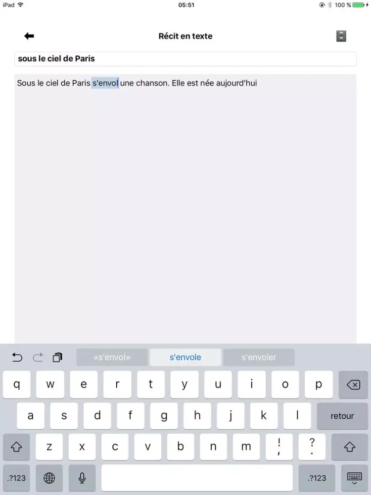 Ảnh chụp màn hình của VieNormale après greffe iPad 