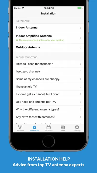 Capturas de pantalla de NoCable: OTA Antenna, TV Guide