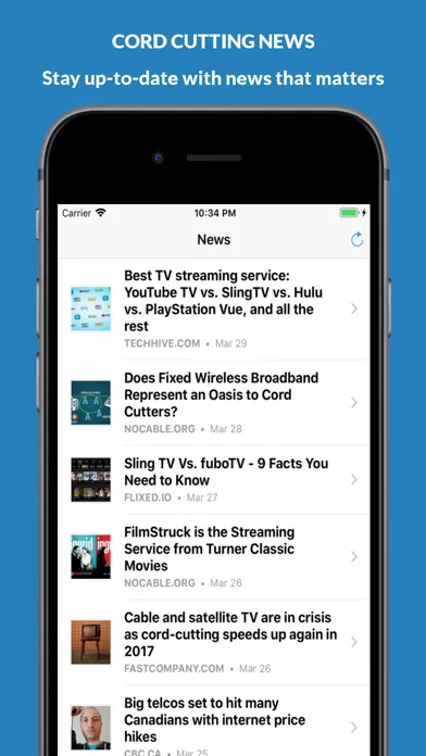 Capturas de pantalla de NoCable: OTA Antenna, TV Guide