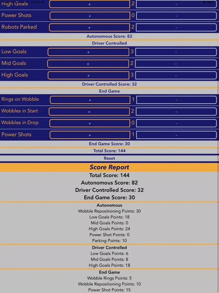 FTC 2020 Ultimate Goal Scorer iPad  스크린샷