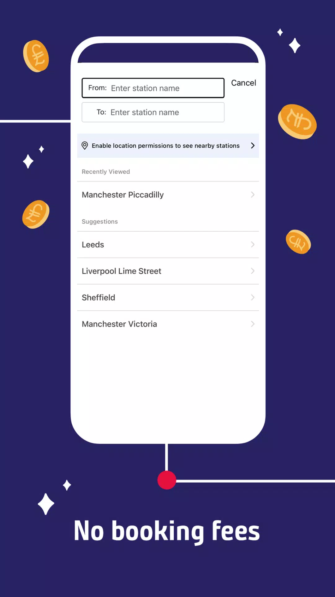 Northern train tickets & times Screenshots