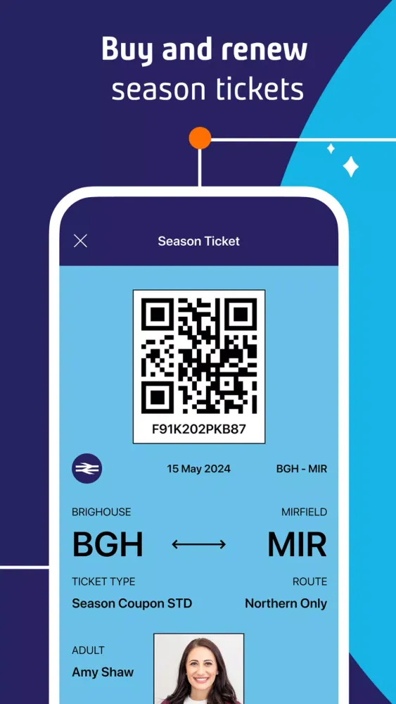 Capturas de pantalla de Northern train tickets & times