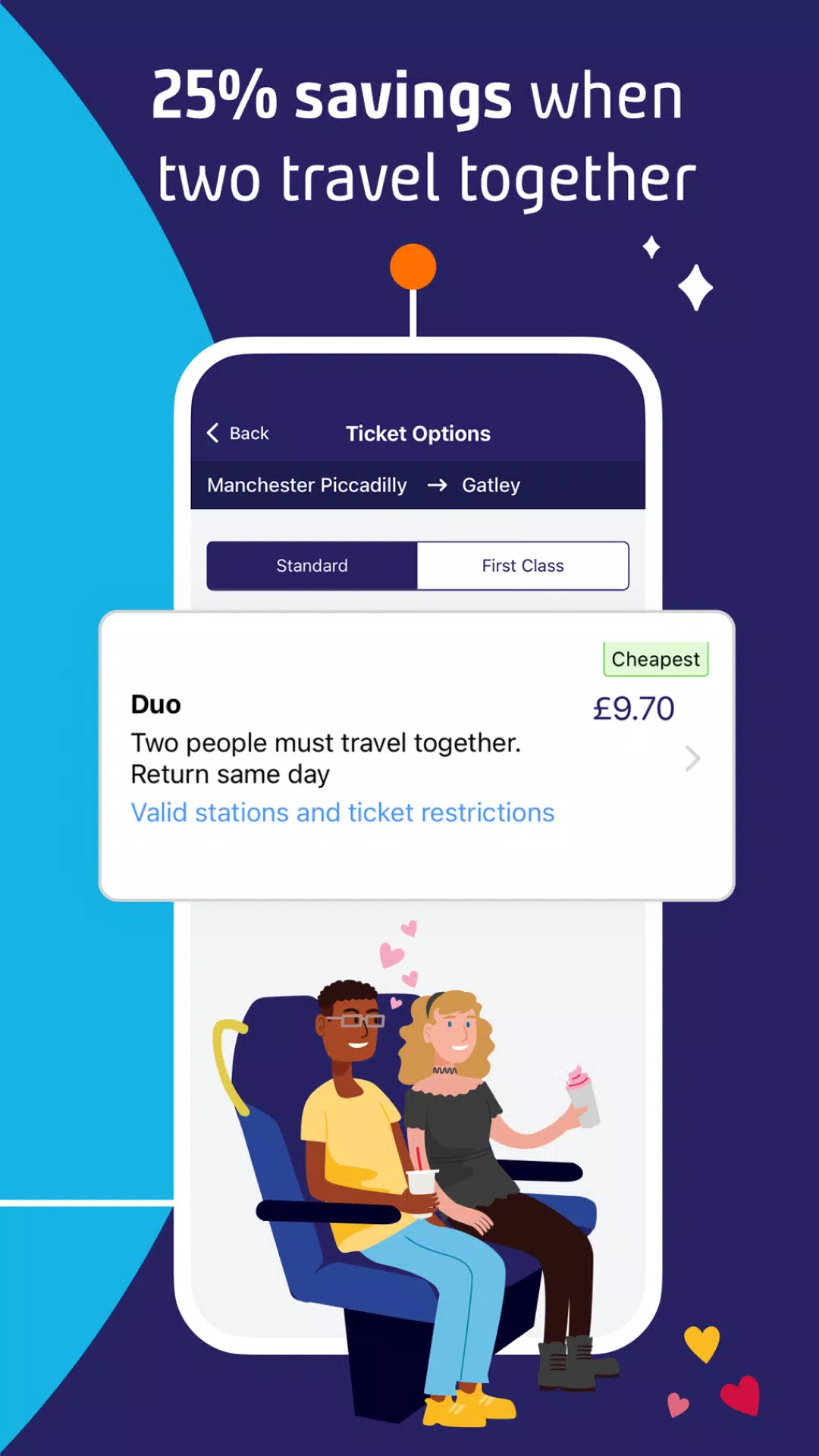 Northern train tickets & times Screenshots