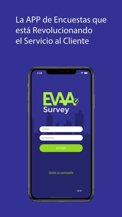 EVAA Survey سکرین شاٹس