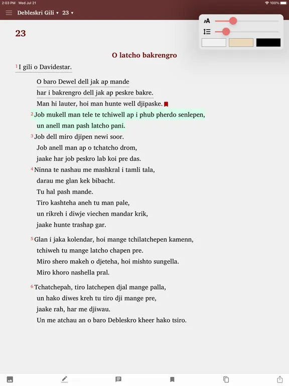 Capturas de pantalla de Bibel in Sinti-Romanes iPad 