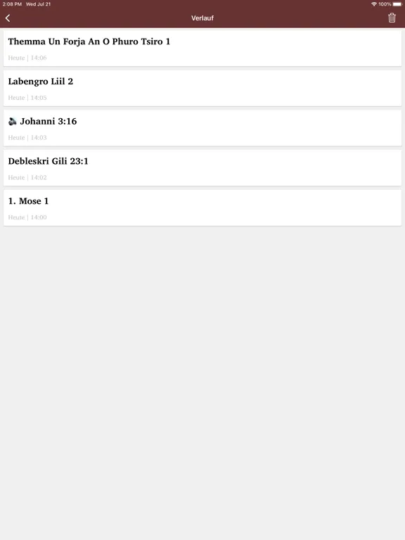 Capturas de pantalla de Bibel in Sinti-Romanes iPad 
