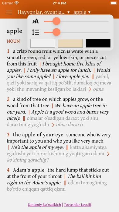 Capturas de pantalla de Expand Your English: O'zbekcha