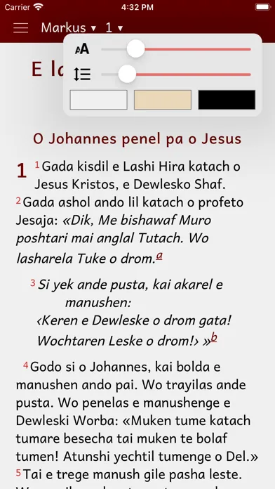 Captures d'écran de Markus-Evangelium - Kalderasch