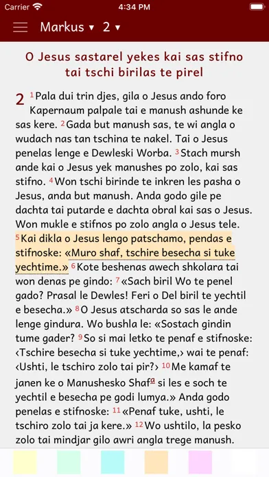 Captures d'écran de Markus-Evangelium - Kalderasch
