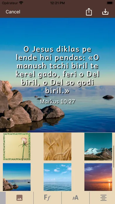 Captures d'écran de Markus-Evangelium - Kalderasch