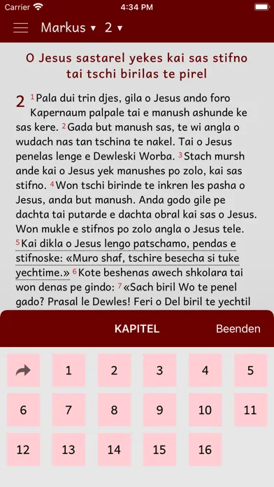 Captures d'écran de Markus-Evangelium - Kalderasch
