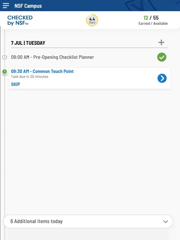 CHECKED by NSF™ iPad  Screenshots