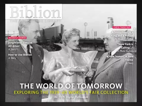 Скриншоты NYPL Biblion: World's Fair iPad 