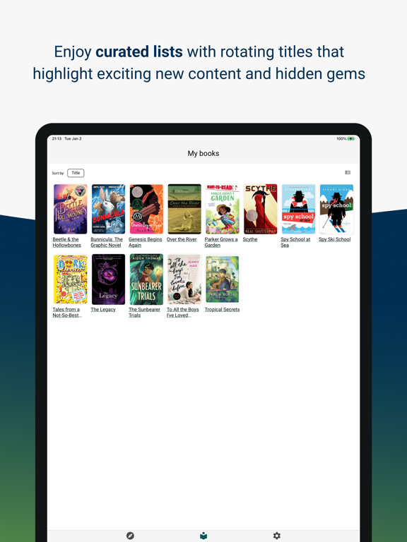 Open eBooks iPad  スクリーンショット