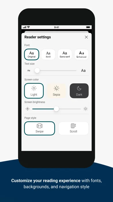 Tangkapan skrin Open eBooks