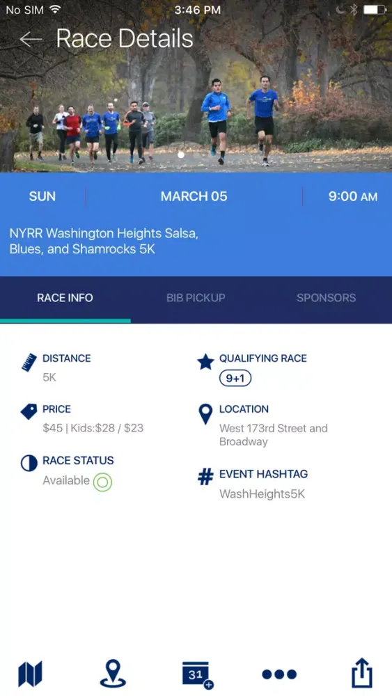 NYRR App স্ক্রিনশট