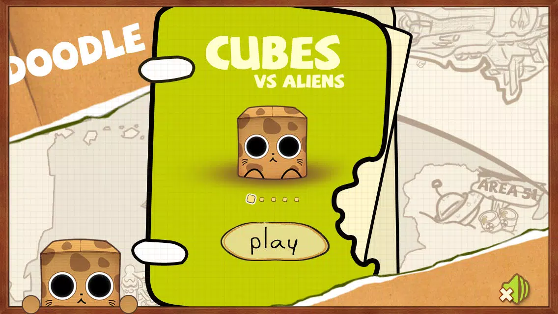 Doodle Cubes vs Aliens Free スクリーンショット
