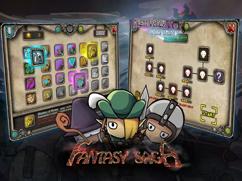 Capturas de tela do Fantasy Saga iPad 