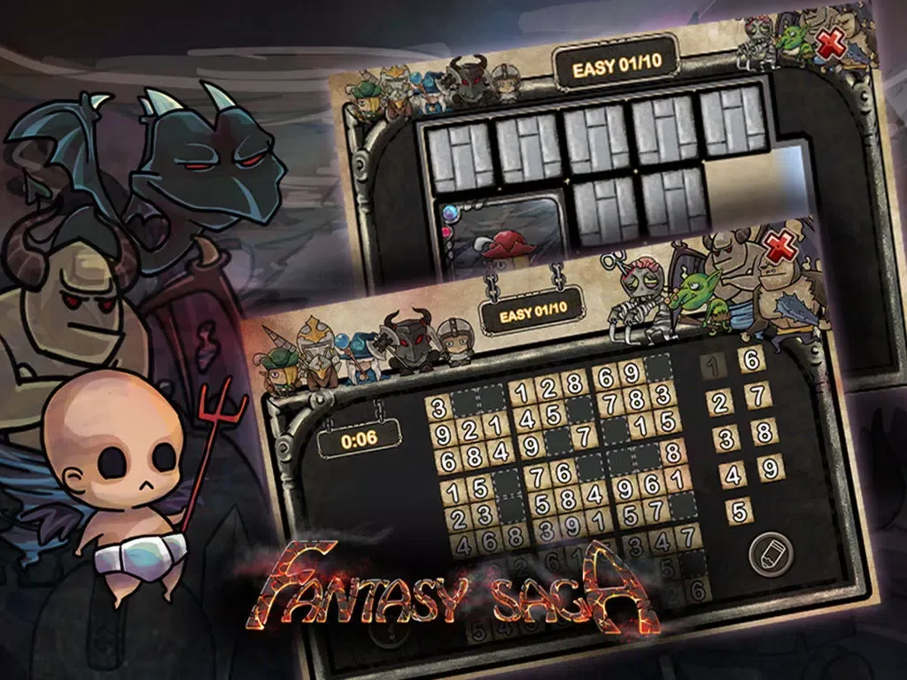Capturas de tela do Fantasy Saga iPad 