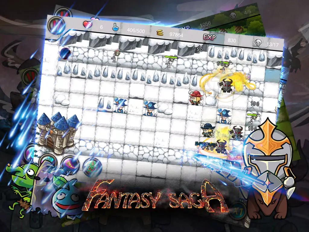 Capturas de tela do Fantasy Saga iPad 