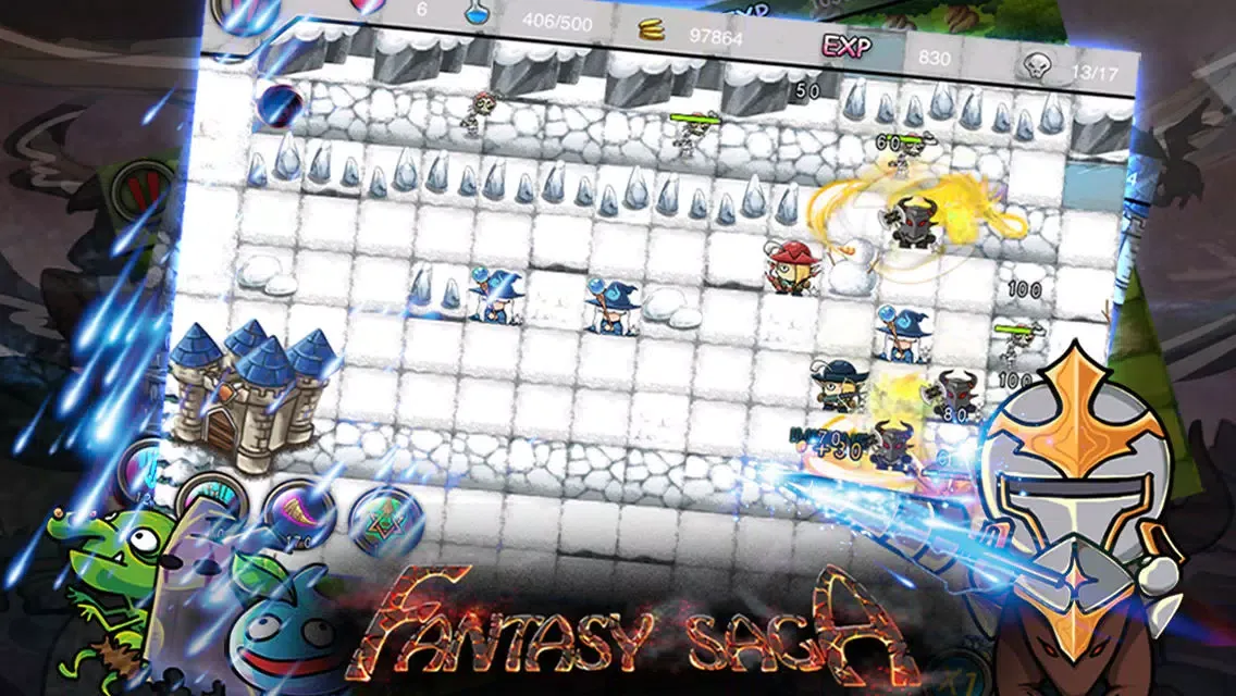 Capturas de tela do Fantasy Saga
