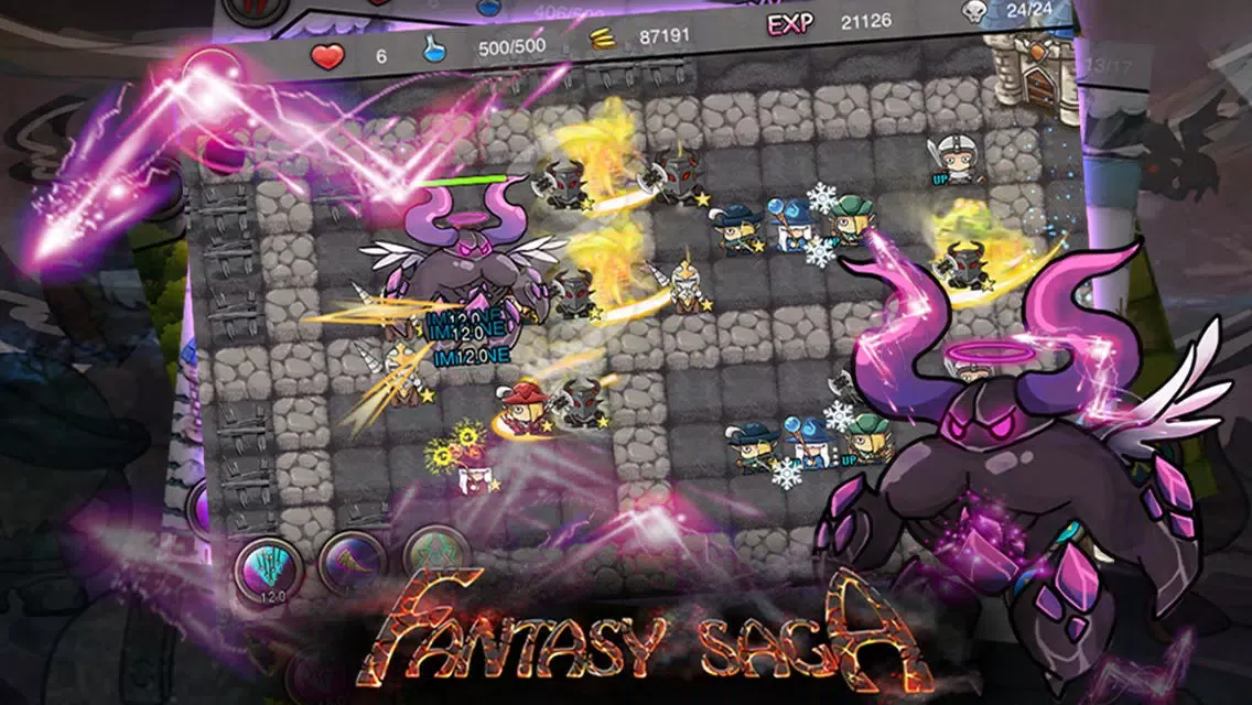 Capturas de tela do Fantasy Saga