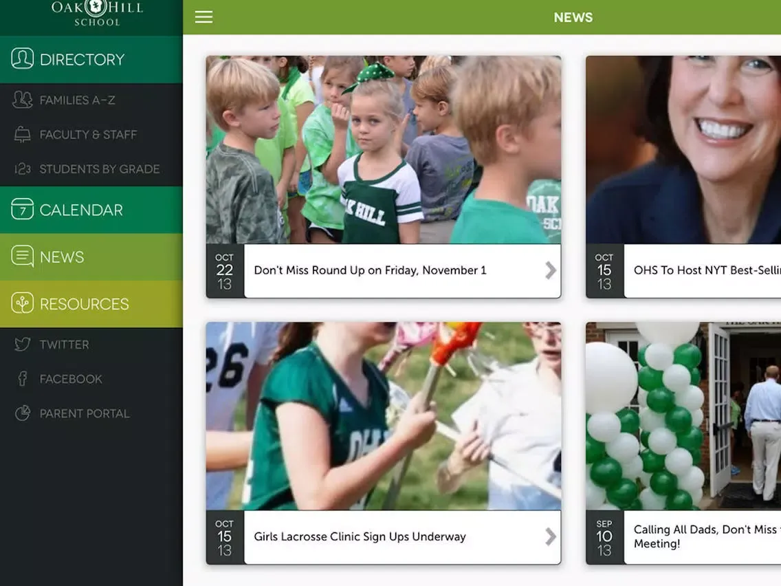Oak Hill School App, Nashville, Tenn. iPad  Screenshots
