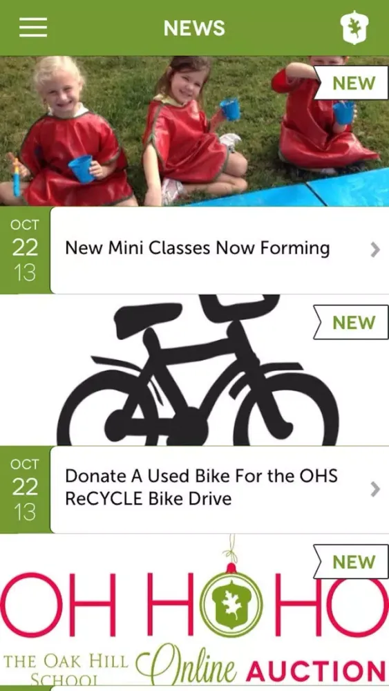 Oak Hill School App, Nashville, Tenn. Screenshots
