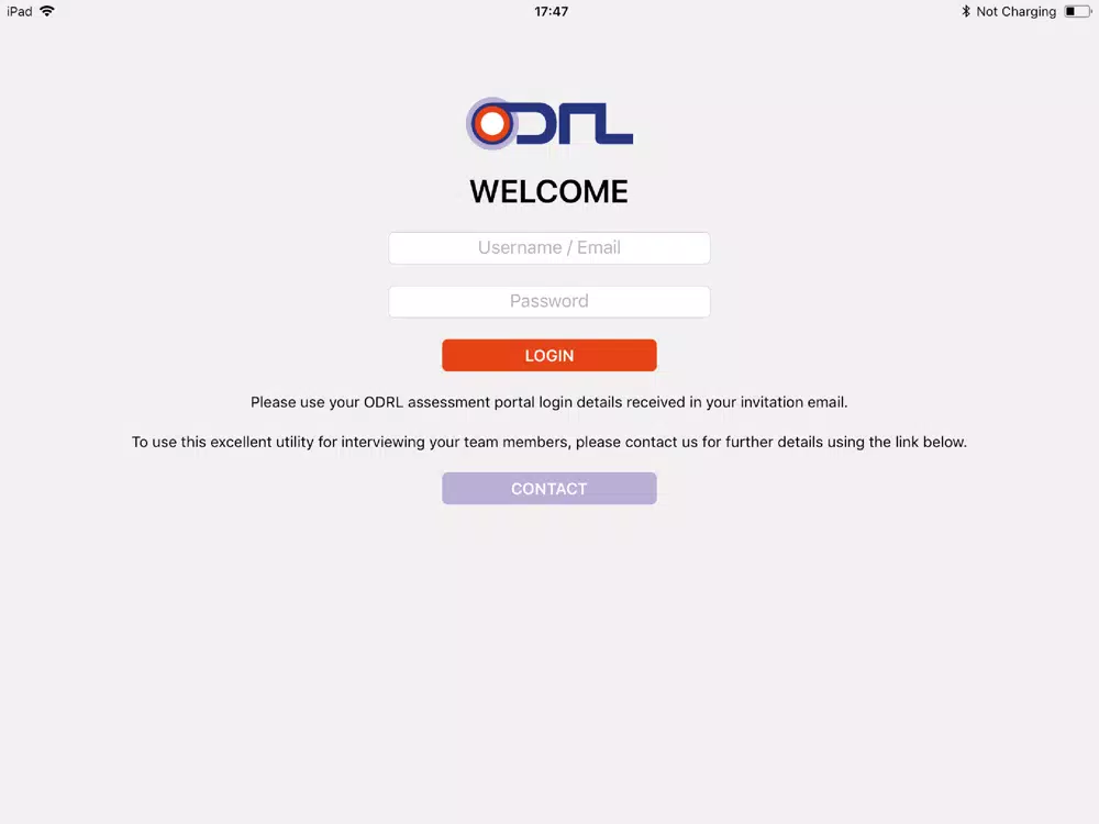 ODRL Interviewer iPad 应用截图