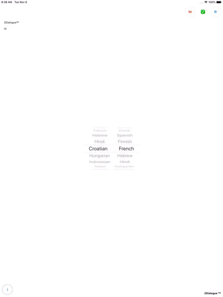 2Dialogue™ iPad  スクリーンショット