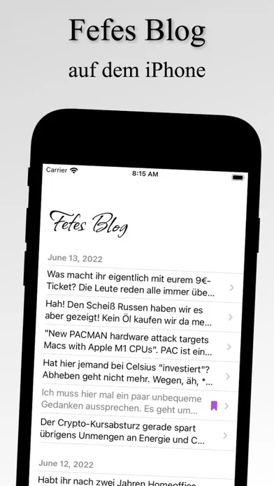 Fefe Blog Reader应用截图