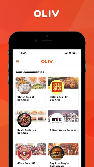 Tangkapan layar Oliv: Community Recommendation
