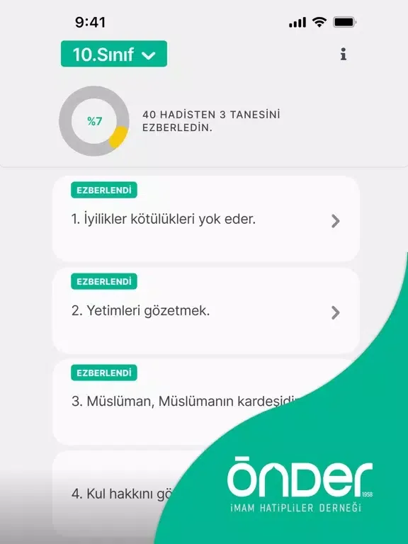 Tangkapan layar PEYGAMBERİM ÖNDERİM iPad 