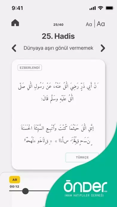 Tangkapan layar PEYGAMBERİM ÖNDERİM