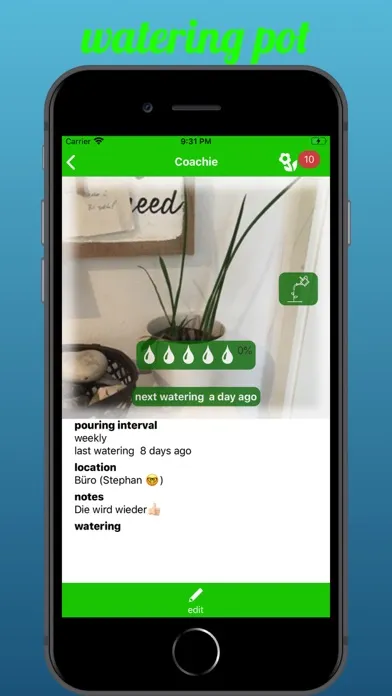 Capturas de tela do Watering Pot