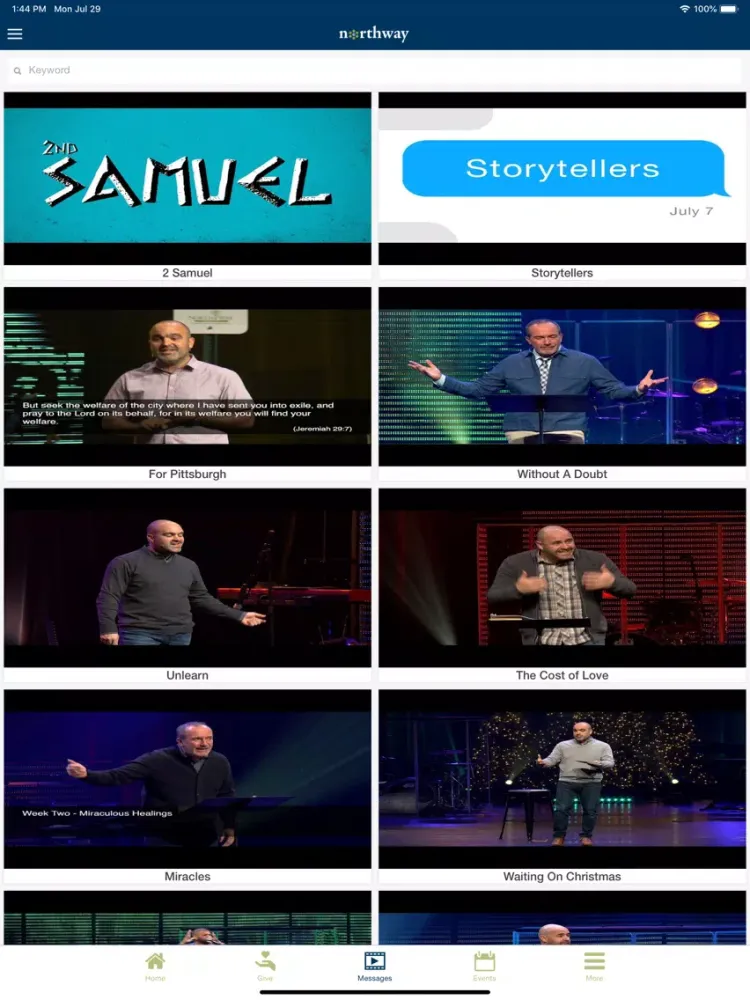 North Way Christian Community iPad 應用截圖