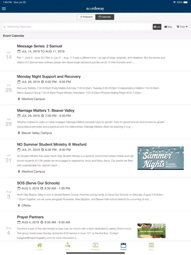 North Way Christian Community iPad 應用截圖