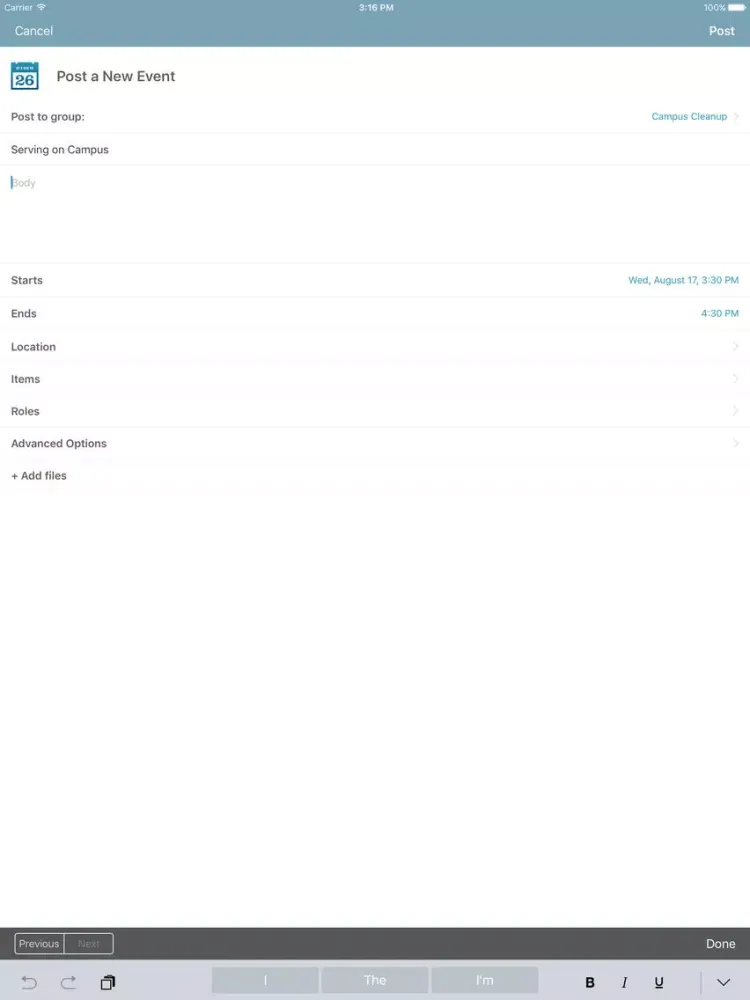 The City:Your Church Community iPad  سکرین شاٹس