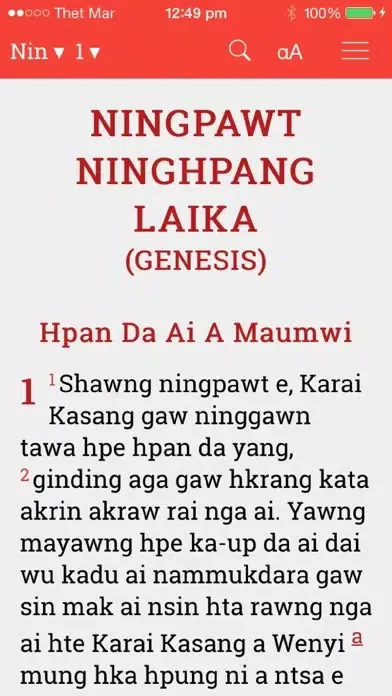 Jinghpaw Bible (Common Language) Screenshots