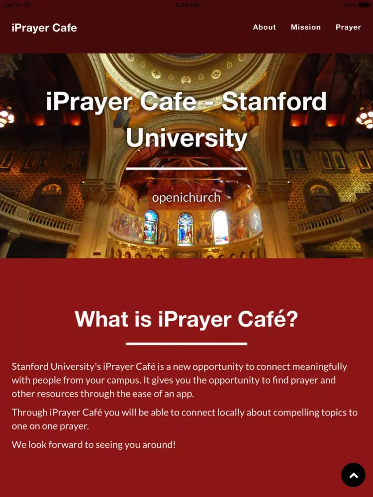iPrayer Cafe Stanford iPad 應用截圖