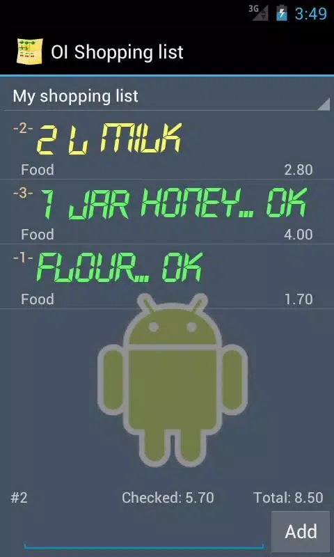 Capturas de pantalla de OI Shopping list