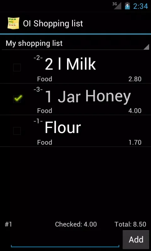 Capturas de pantalla de OI Shopping list