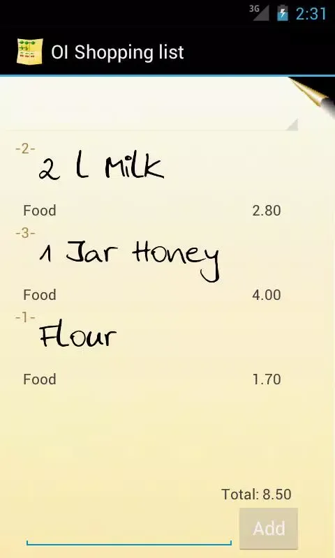 Capturas de pantalla de OI Shopping list