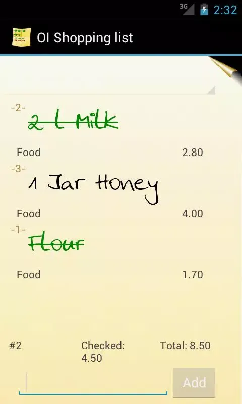 Capturas de pantalla de OI Shopping list