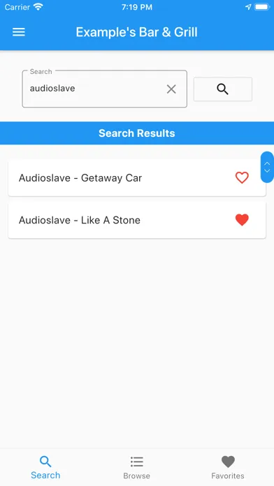 Tangkapan layar OpenKJ Songbook