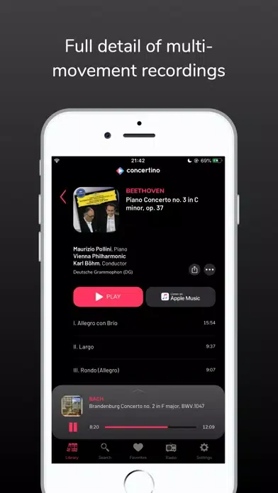 Ảnh chụp màn hình của Concertino