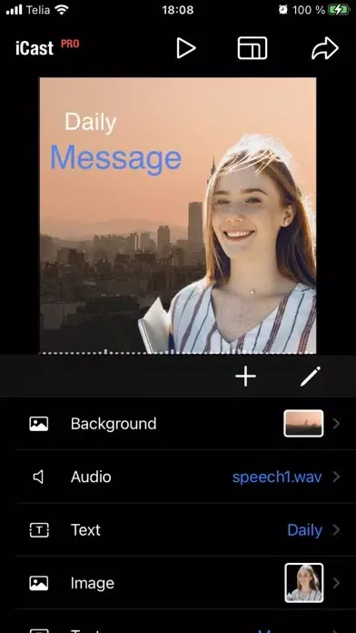 iCast: audiogram podcast video應用截圖