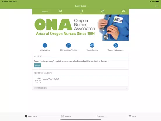 Oregon Nurses Association iPad  スクリーンショット